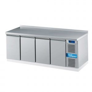 Table frigorifique GN1/1 Profondeur : 700 mm Hauteur du corps : 700 mm 4 portes