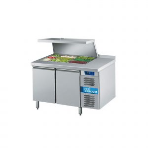 Saladetten GN 1/1 Tiefe: 700 mm Korpushöhe: 650 mm 2-türig