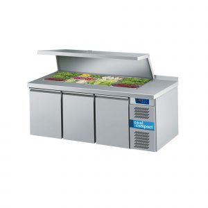 Saladetten GN 1/1 Tiefe: 700 mm Korpushöhe: 700 mm 3-türig